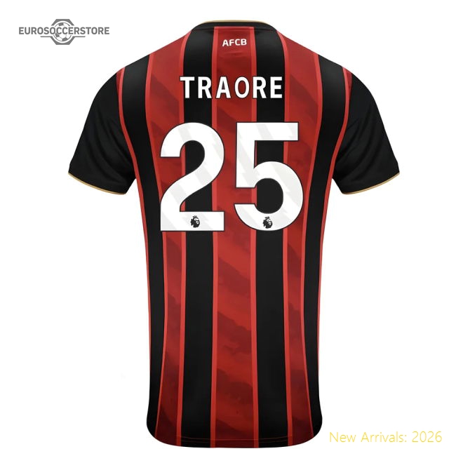 2025-2026 Bournemouth Home Shirt (Traore 25)-Football Jersey Hub