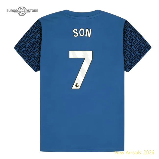 Tottenham Hotspur Graphic T-shirt (Blue) - Kids (Son 7)-Football Jersey Hub