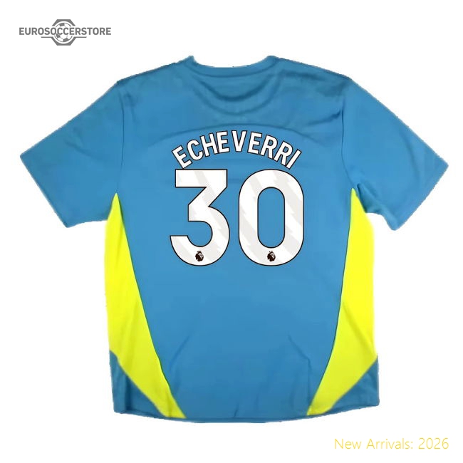 2024-2025 Man City Training Shirt Pro (Blue) (Echeverri 30)-Football Jersey Hub