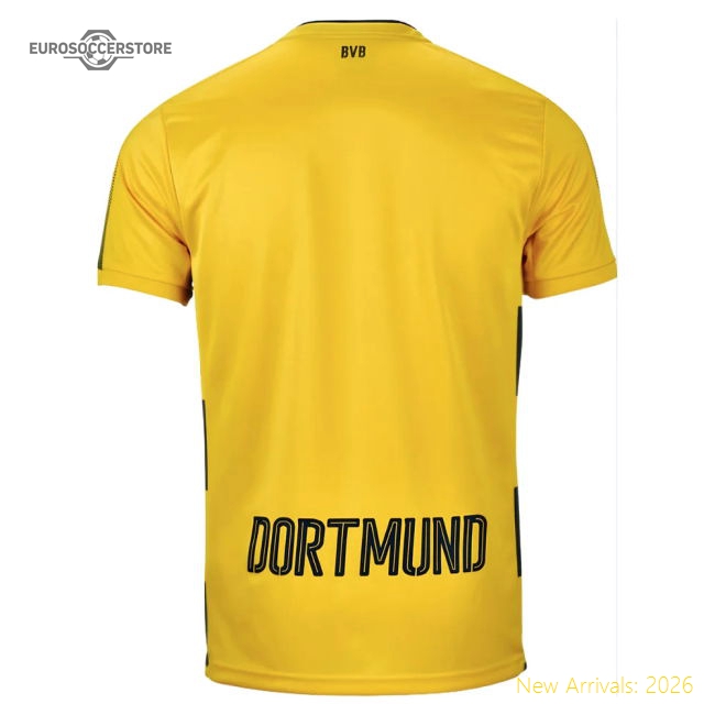 Borussia Dortmund 2017-18 Home Shirt (S) (Very Good)-Football Jersey Hub