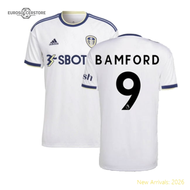 2022-2023 Leeds United Home Shirt (BAMFORD 9)-Football Jersey Hub