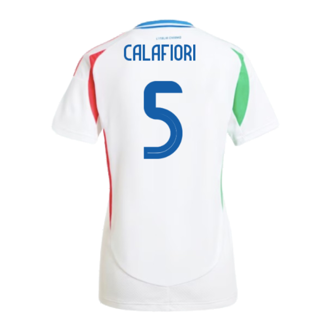 2024-2025 Italy Away Shirt (Ladies) (CALAFIORI 5)-Football Jersey Hub
