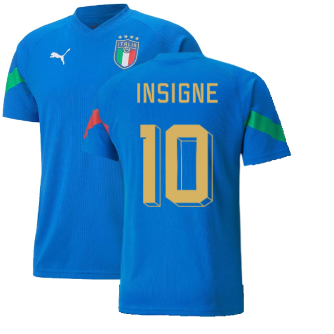 2022-2023 Italy Player Training Jersey (Blue) (INSIGNE 10)-Football Jersey Hub