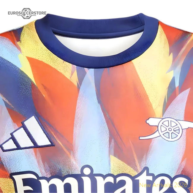 2025-2026 Arsenal Pre-Match Warm Top (Victory Blue)-Football Jersey Hub