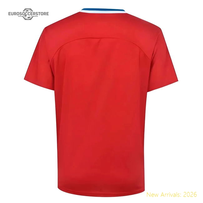 Czech Republic 2021 Polyester T-Shirt (Red)-Football Jersey Hub