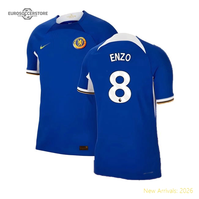 2023-2024 Chelsea Home Authentic Shirt (ENZO 8)-Football Jersey Hub