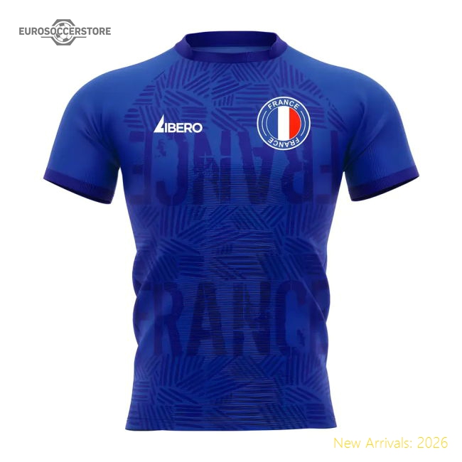 2025-2026 France Concept Home Rugby Shirt Womens-Football Jersey Hub