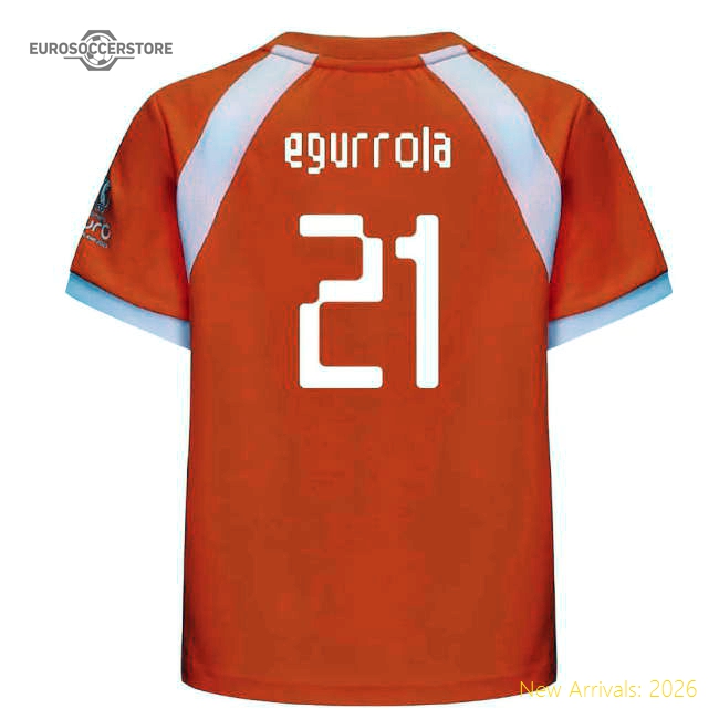 2025 Netherlands WEC Poly T-shirt (Orange) - Kids (Egurrola 21)-Football Jersey Hub