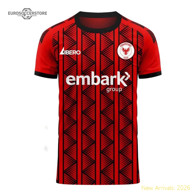 Eintracht Frankfurt 2024-2025 Home Concept Football Kit (Libero)-Football Jersey Hub