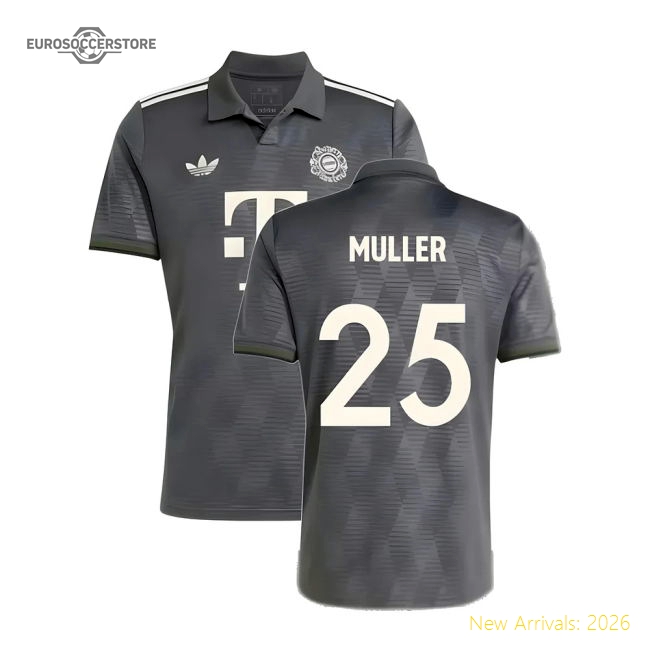 2024-2025 Bayern Munich Wiesn Jersey (Muller 25)-Football Jersey Hub
