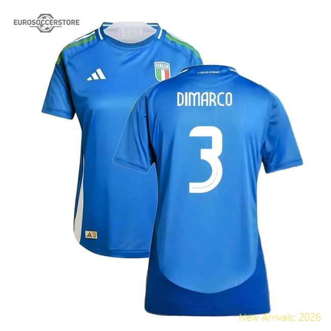 2024-2025 Italy Authentic Home Shirt (Ladies) (DIMARCO 3)-Football Jersey Hub