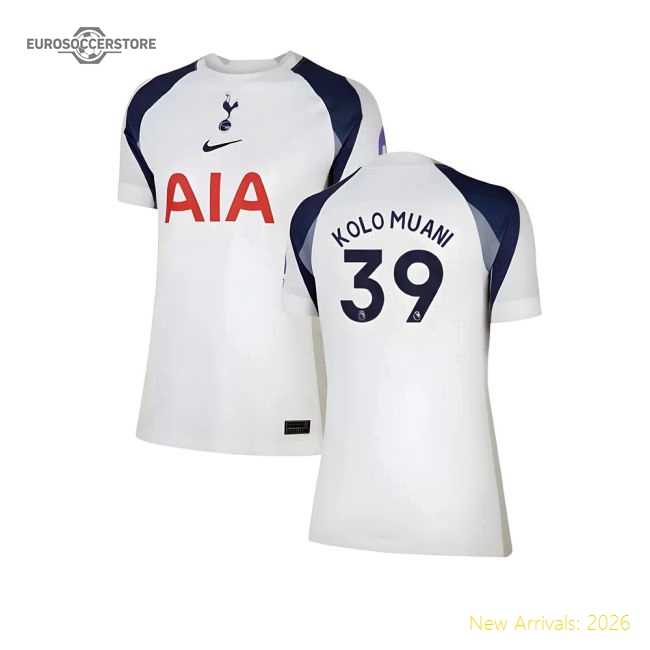 2025-2026 Tottenham Home Shirt (Womens) (Kolo Muani 39)-Football Jersey Hub