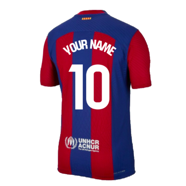 2023-2024 Barcelona Authentic Home Shirt (Your Name)-Football Jersey Hub