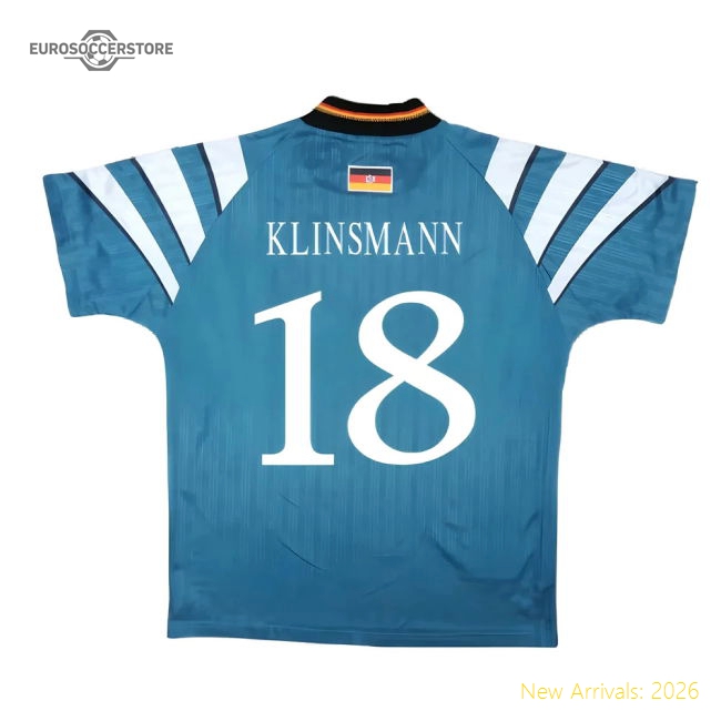 Germany 1996-98 Away Shirt ((Very Good) S) (Klinsmann 18)-Football Jersey Hub