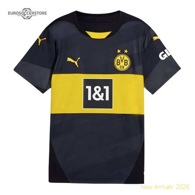 2024-2025 Borussia Dortmund Away Shirt (Kids) (Haaland 9)-Football Jersey Hub