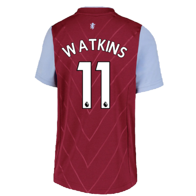 2022-2023 Aston Villa Home Shirt (Kids) (WATKINS 11)-Football Jersey Hub