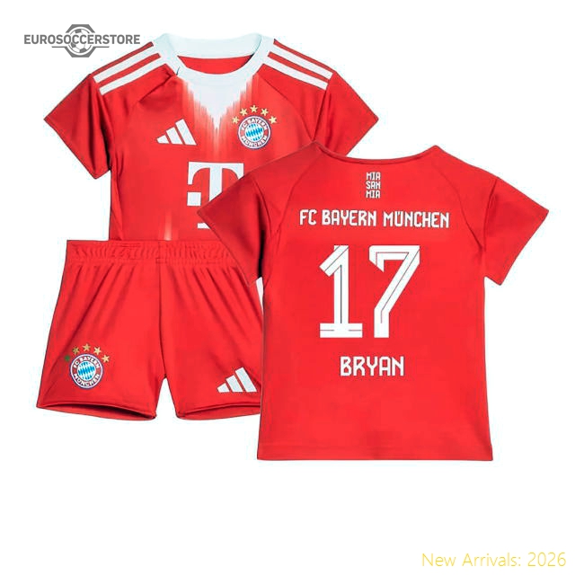 2025-2026 Bayern Munich Home Baby Kit (Bryan 17)-Football Jersey Hub