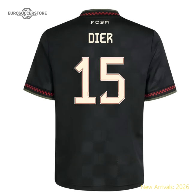2025-2026 Bayern Munich Third Shirt (Kids) (Dier 15)-Football Jersey Hub