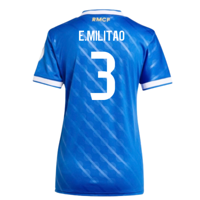 2025-2026 Real Madrid Third Shirt (Womens) (E.Militao 3)-Football Jersey Hub