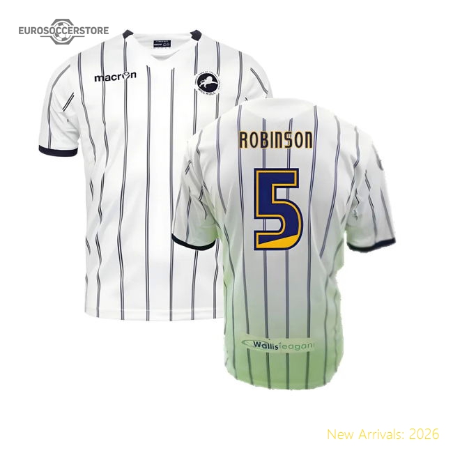 Millwall 2013-14 Away Shirt ((Good) XXL) (Robinson 5)-Football Jersey Hub