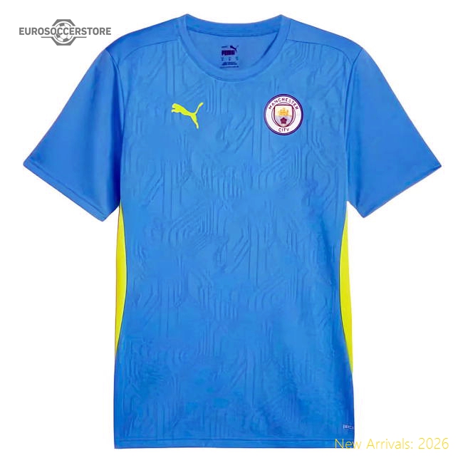 2024-2025 Man City Training Shirt (Magic Blue) (Rodrigo 16)-Football Jersey Hub