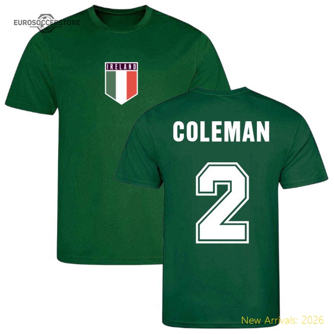 Coleman Ireland Training Jersey (Green)-Football Jersey Hub
