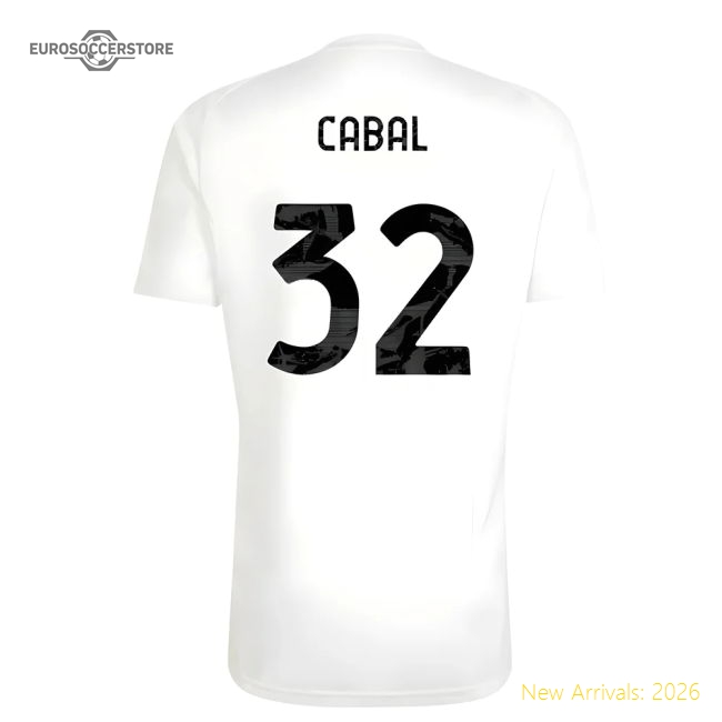 2025-2026 Juventus Training Tee (White) (Cabal 32)-Football Jersey Hub