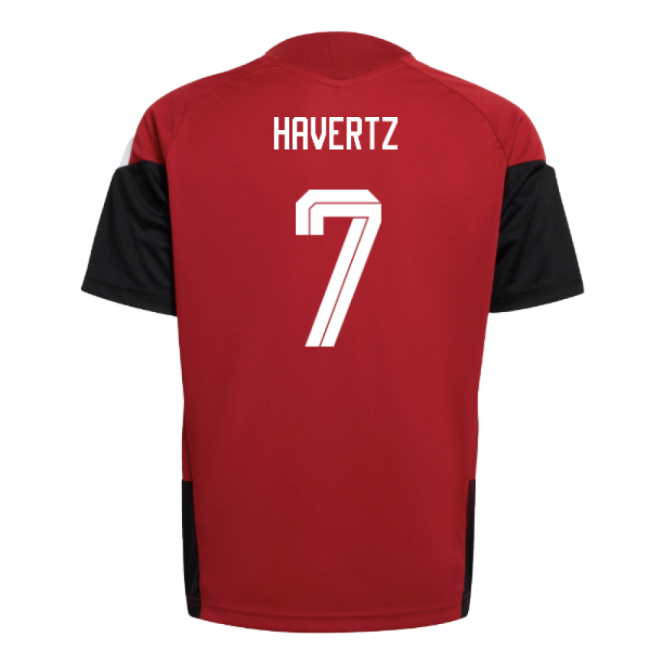 2026-2027 Germany Training Jersey (Red) - Kids (Havertz 7)-Football Jersey Hub