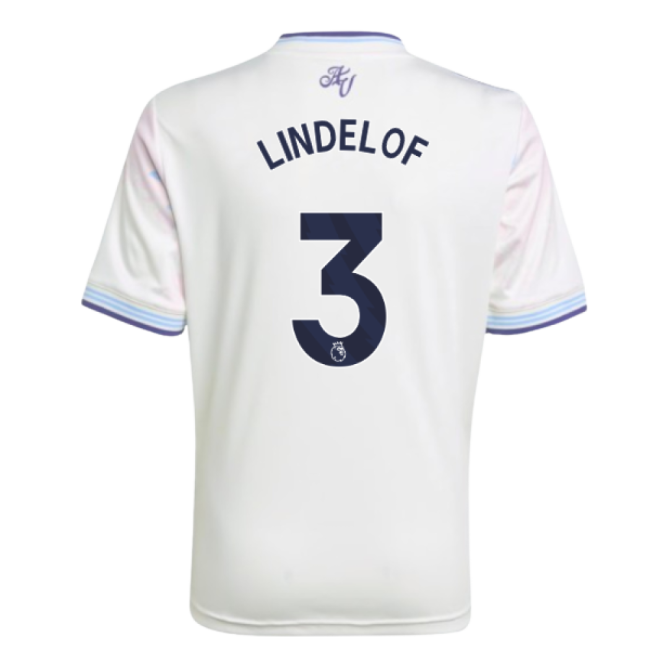2025-2026 Aston Villa Third Shirt - Kids (Lindelof 3)-Football Jersey Hub