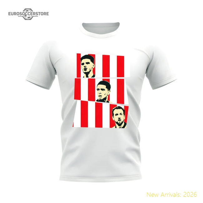 Rice Bellingham Kane England T-Shirt (White)-Football Jersey Hub