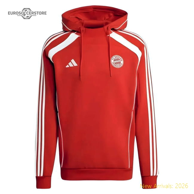 2025-2026 Bayern Munich UBP Doubleknit Hoody (Red)-Football Jersey Hub
