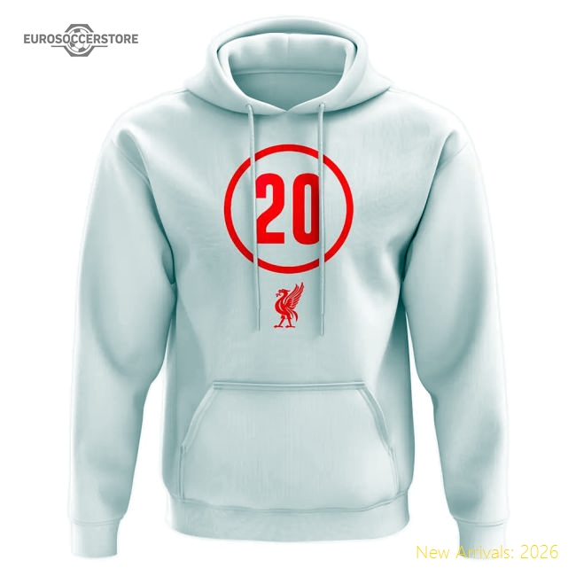 Liverpool 20 Titles Hoody (White)-Football Jersey Hub