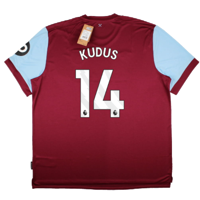 2023-2024 West Ham United Home Shirt (Kudus 14)-Football Jersey Hub