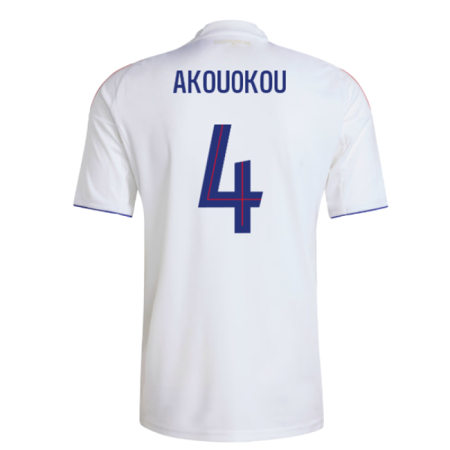 2025-2026 Olympique Lyon Home Shirt (Akouokou 4)-Football Jersey Hub