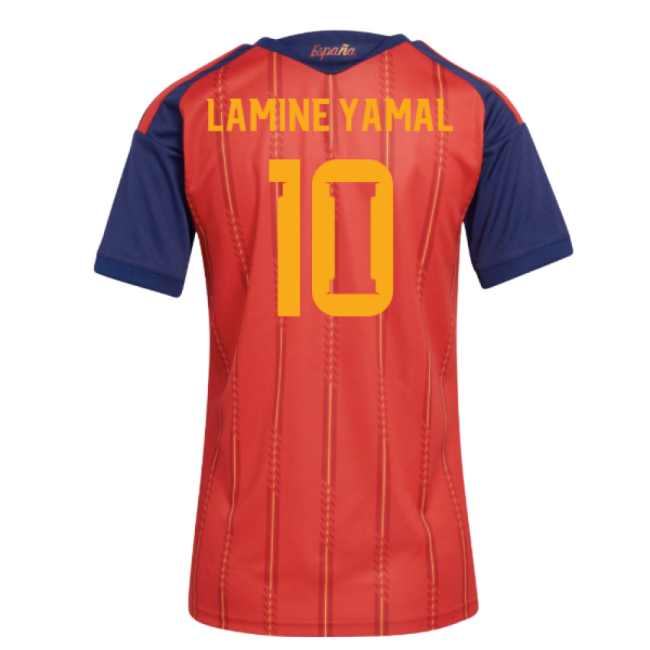 2026-2027 Spain Home Shirt (Womens) (Lamine Yamal 10)-Football Jersey Hub