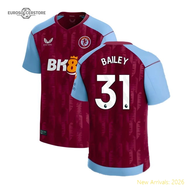 2023-2024 Aston Villa Home Shirt (Bailey 31)-Football Jersey Hub