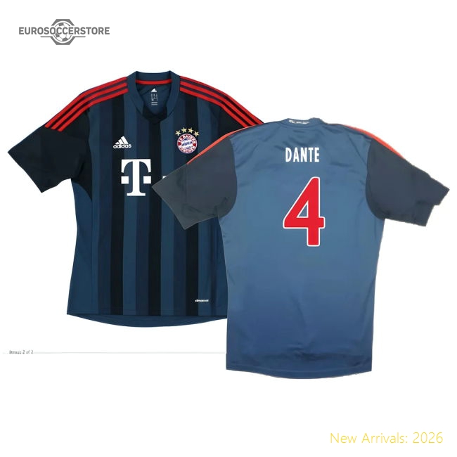 Bayern Munich 2013-14 Third Shirt ((Excellent) S) (Dante 4)-Football Jersey Hub