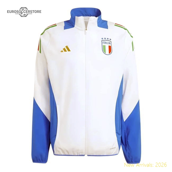 2024-2025 Italy Presentation Jacket (White)-Football Jersey Hub