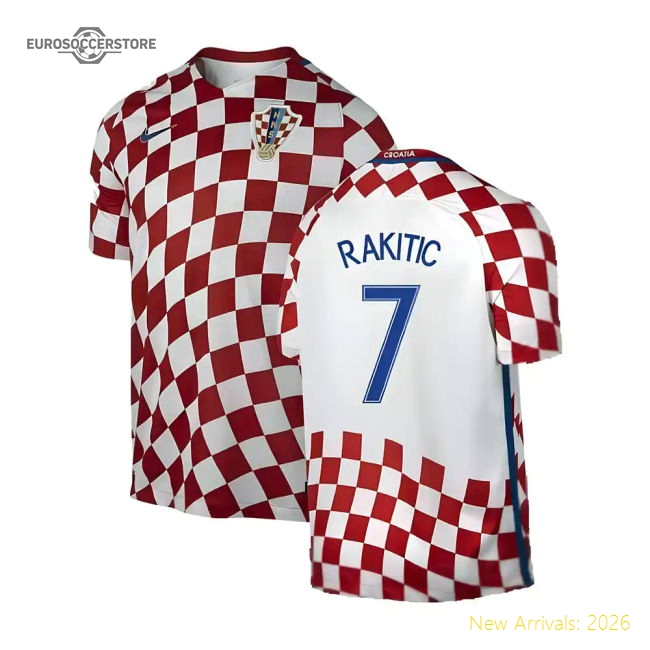Croatia 2016-17 Home Shirt ((Very Good) XXL) (Rakitic 7)-Football Jersey Hub