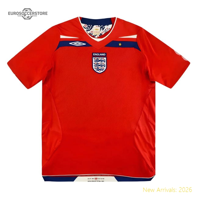 2008-2009 England Away Shirt (Kids)-Football Jersey Hub