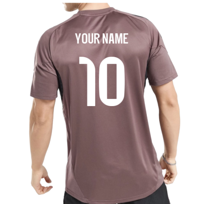 2025-2026 Real Madrid Training Jersey (Shadow Fig) (Your Name)-Football Jersey Hub