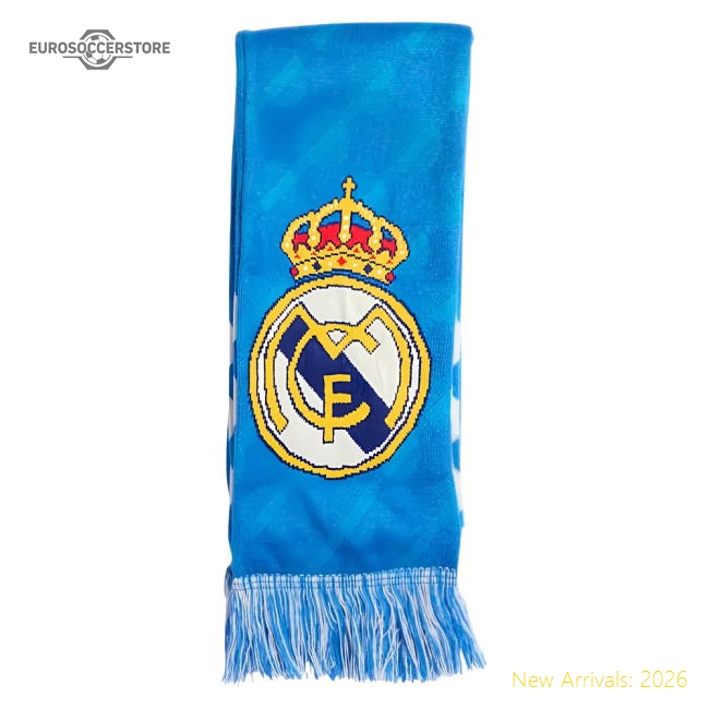 2025-2026 Real Madrid Third Scarf (Blue)-Football Jersey Hub