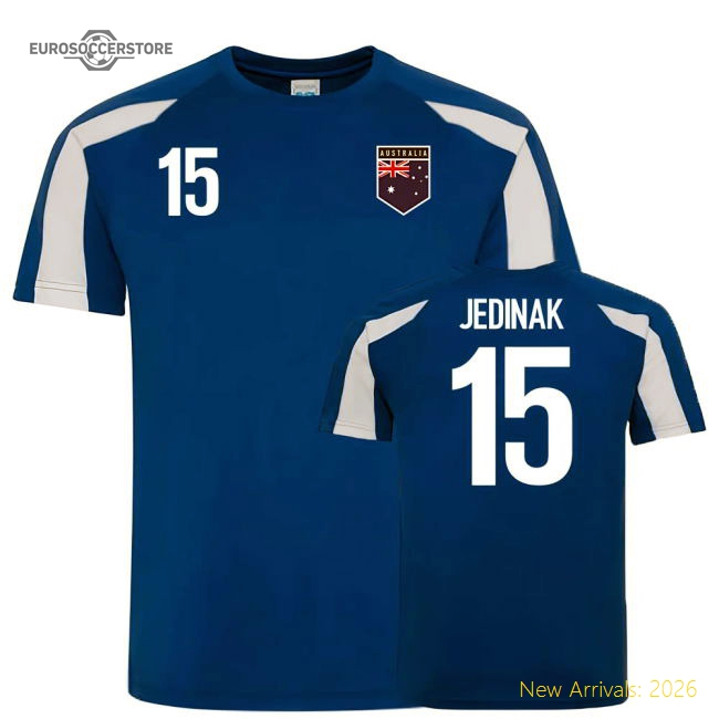 Australia Sports Training Jersey (Jedinak 15)-Football Jersey Hub