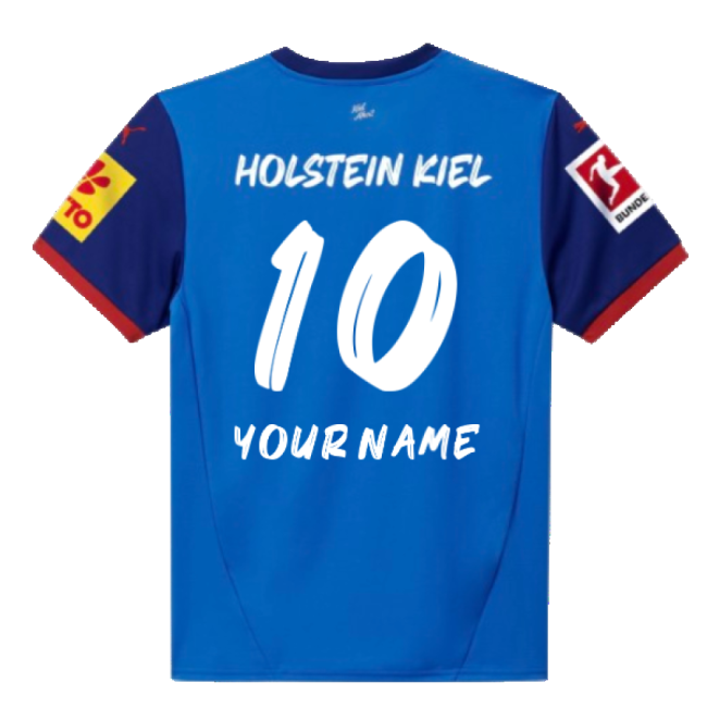 2024-2025 Holsten Kiel Home Shirt (Your Name)-Football Jersey Hub