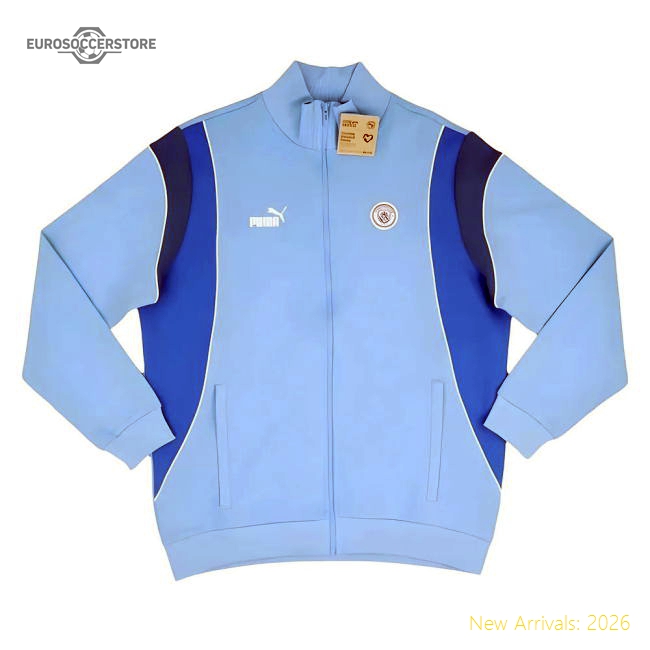 2023-2024 Man City FtblArchive Track Jacket (Light Blue)-Football Jersey Hub