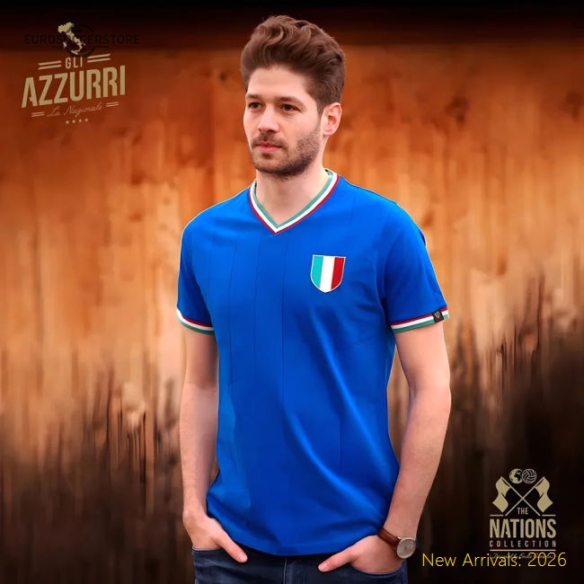 Vintage Italy Gli Azzurri Soccer Jersey-Football Jersey Hub