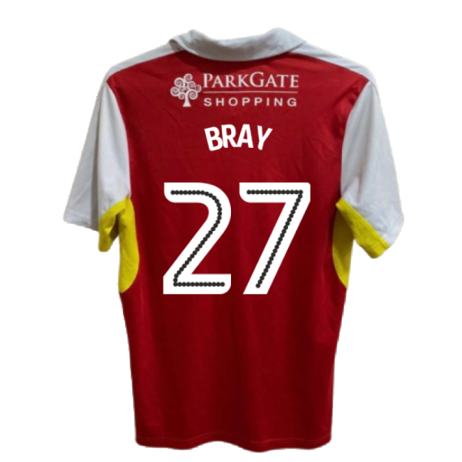 Rotherham 2016-17 Home Shirt ((Good) XL) (Bray 27)-Football Jersey Hub