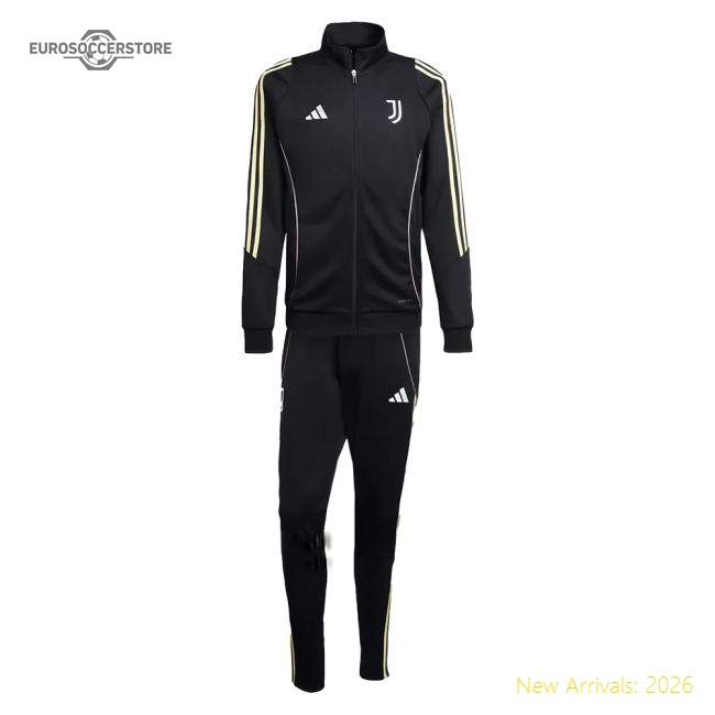 2025-2026 Juventus Tracksuit (Black)-Football Jersey Hub