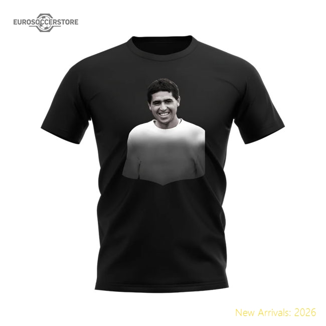 Juan Roman Riquelme Legend T-Shirt (Black)-Football Jersey Hub