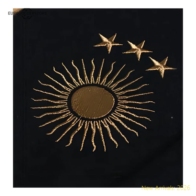 Argentina Retro Football Hoodie El Sol Black-Football Jersey Hub